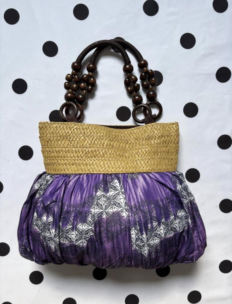 Vintage purple boho handbag