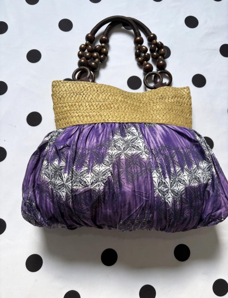 Vintage purple boho handbag