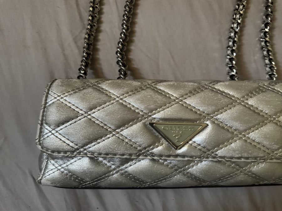 Authentic guess silver bag