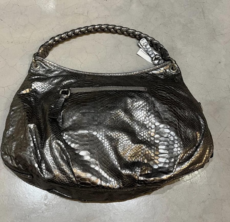 GS Snake Skin Pattern Hobo Bag