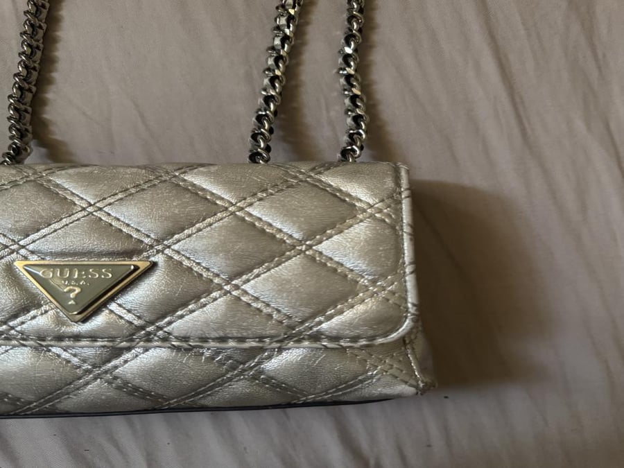 Authentic guess silver bag