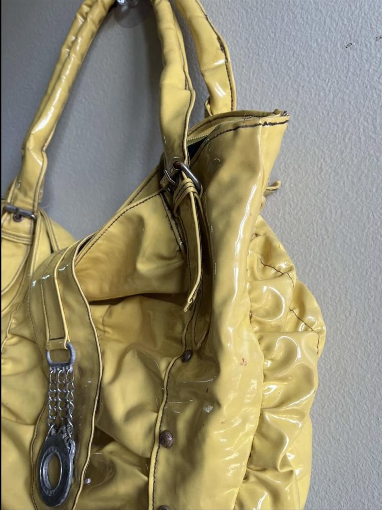 Yellow vintage bag