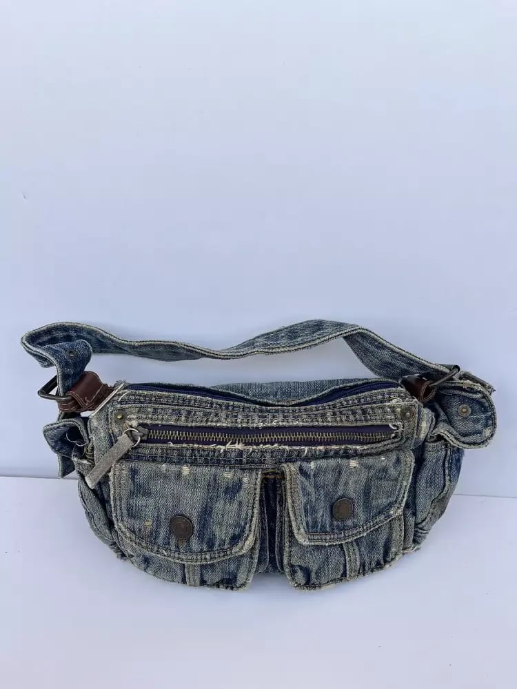 Coolest denim shoulder bag