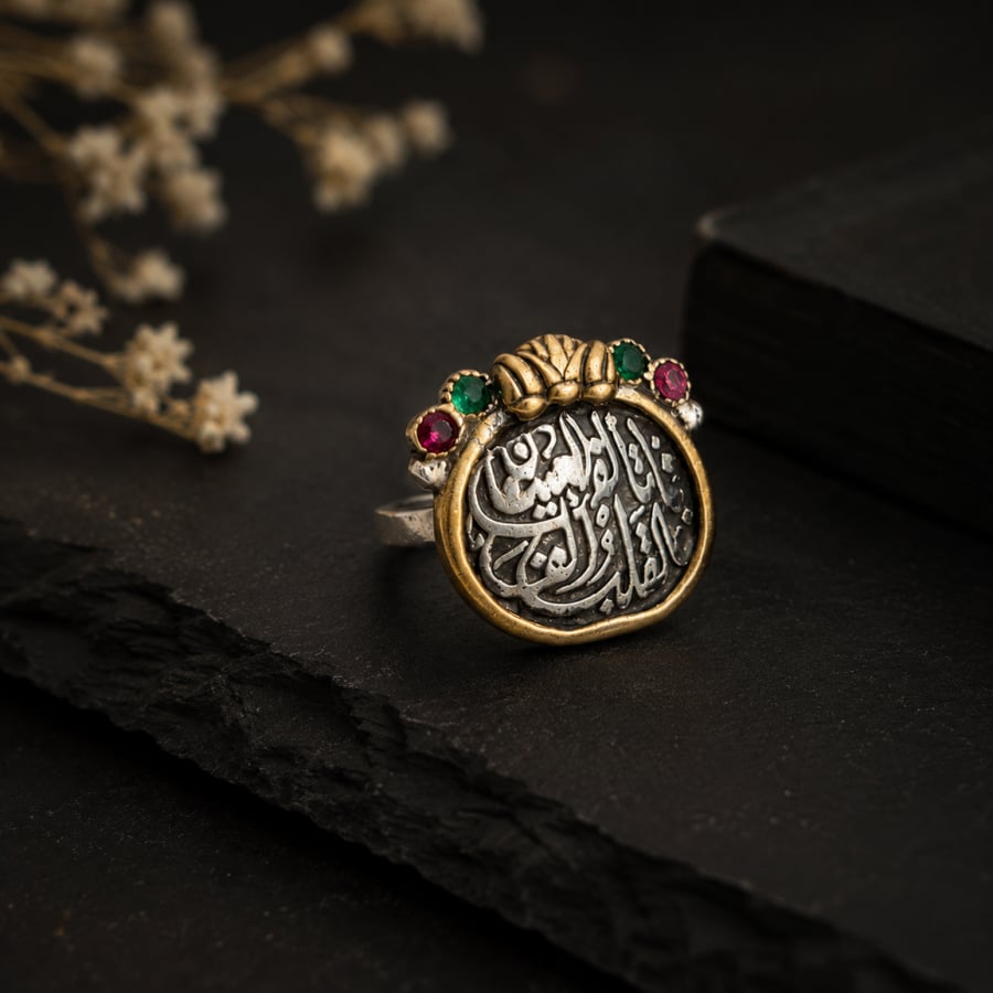 Arabic Silver Collection | Ring "What the Eyes Grow Fond Of, the Heart Embraces" – Silver 925