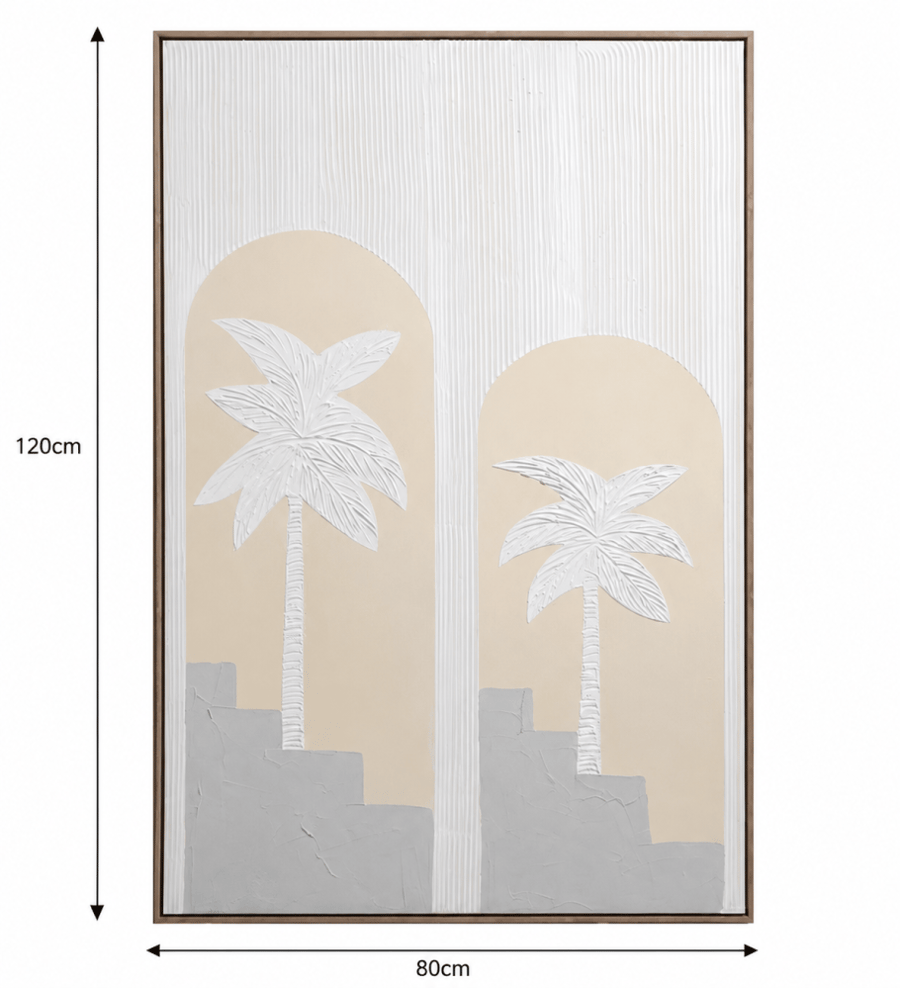 لوحة ديكور جدارية بخطوط فنية مستطيلة رأسية – متعدد الالوان