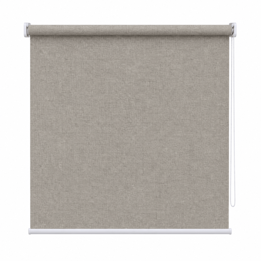 ستارة رول هارموني سادة 140×200 سم من البوليستر باللون بيج رمادي – ستارة نافذة مودرن عازلة للضوء للمنزل والمكتب