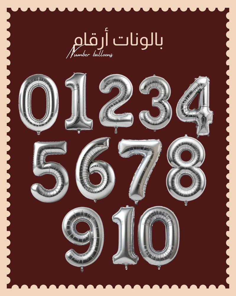 بالونات أرقام