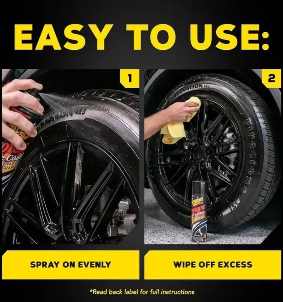ملمع ومغذي الاطارات من ميجوايزر   Meguiar's Hot Shine Tire Coating (16 oz / 453g)