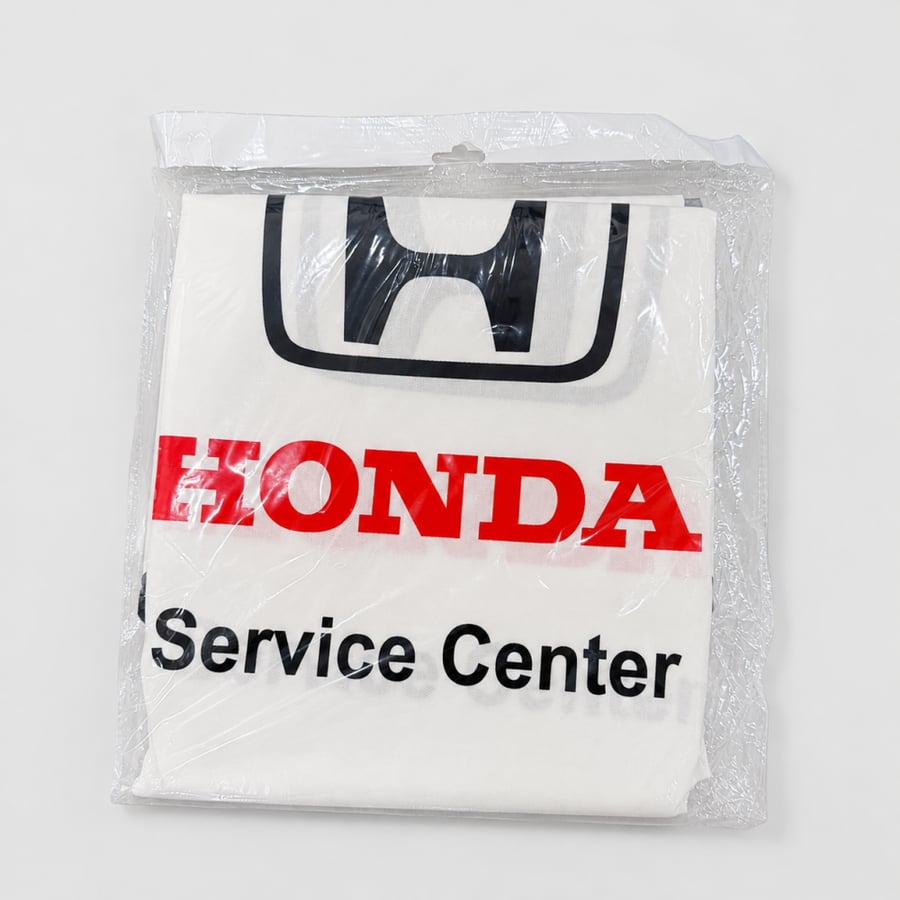 تلبيسة مراتب هوندا - غطاء أبيض مطبوع شعار هوندا Service Center