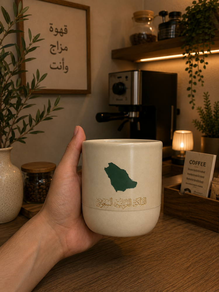 كوب خريطة السعودية