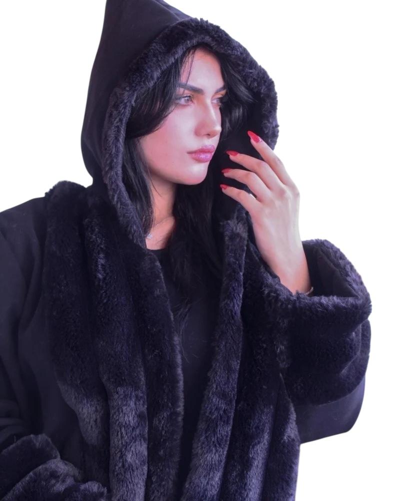 فروه نسائي بفرو اسود حصري