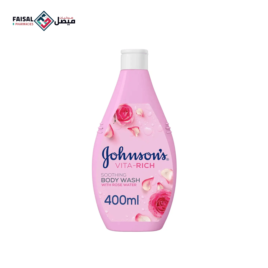 Johnson body wash with rose water 400 ml