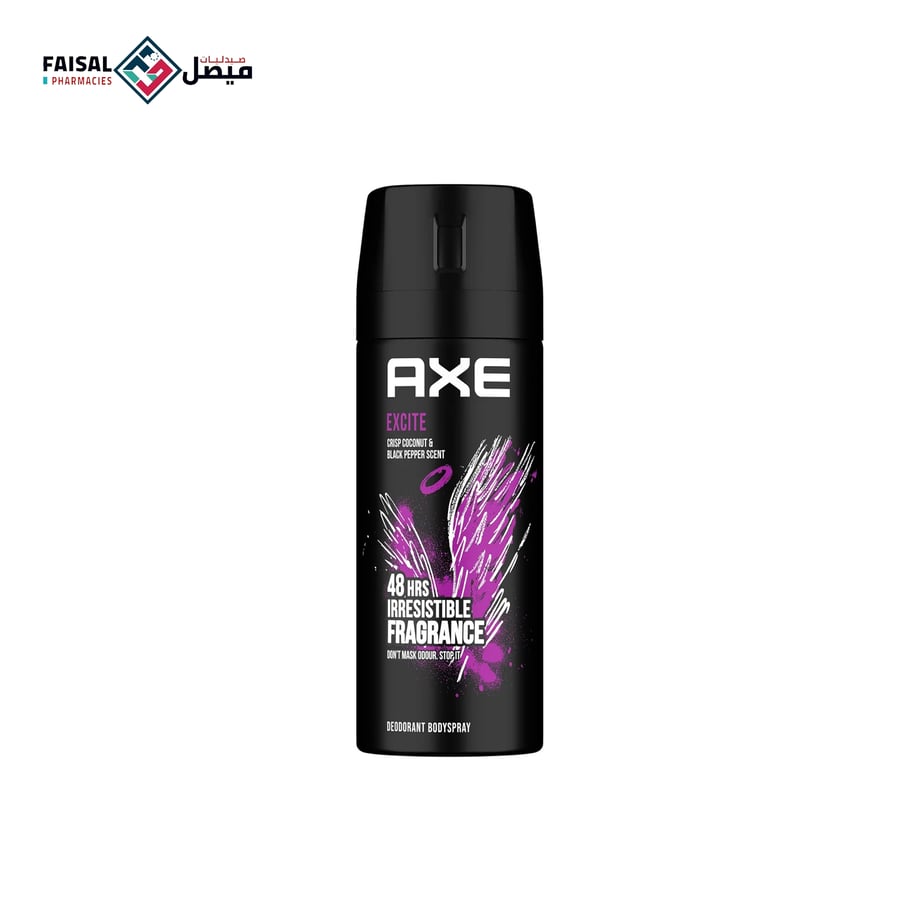 AXA spray deodorant with refreshing coconut scent and black pepper 150 ml