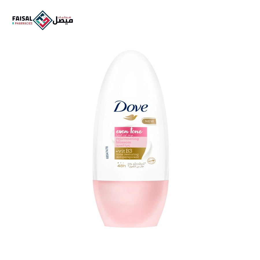 Dove women deodorant roll with blueberry, iris, and lily 50 ml