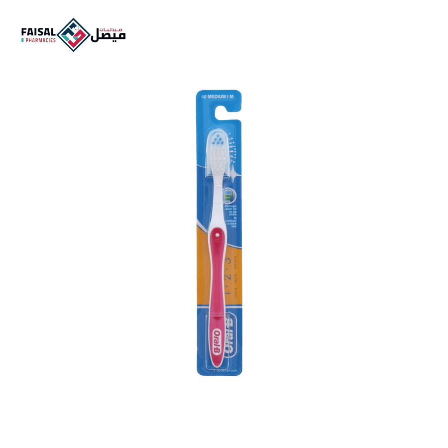 Oral B medium toothbrush