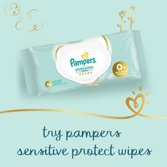 Pampers diapers special care size (2) 108 diapers