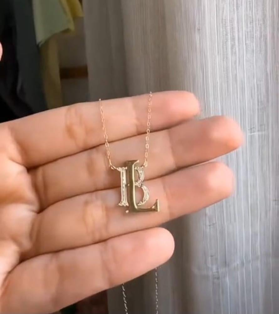 سلسال حروف مدموجه مع زركون