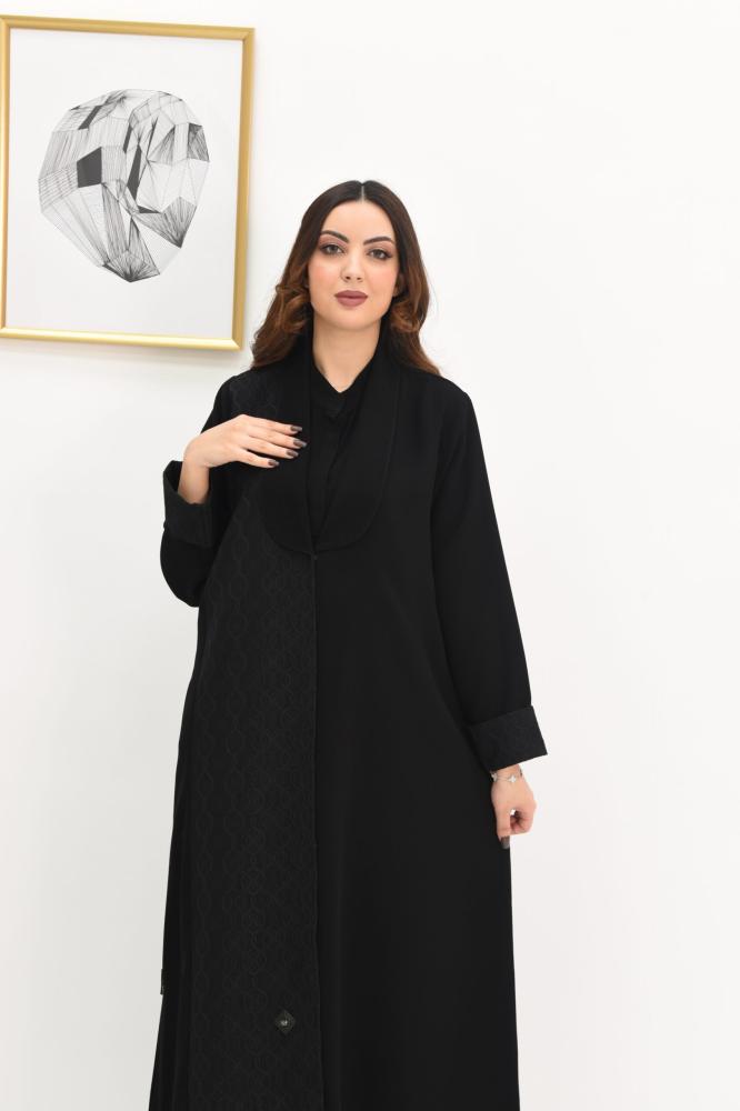 عباية كاجوال بقماش الفوكر الناعم
