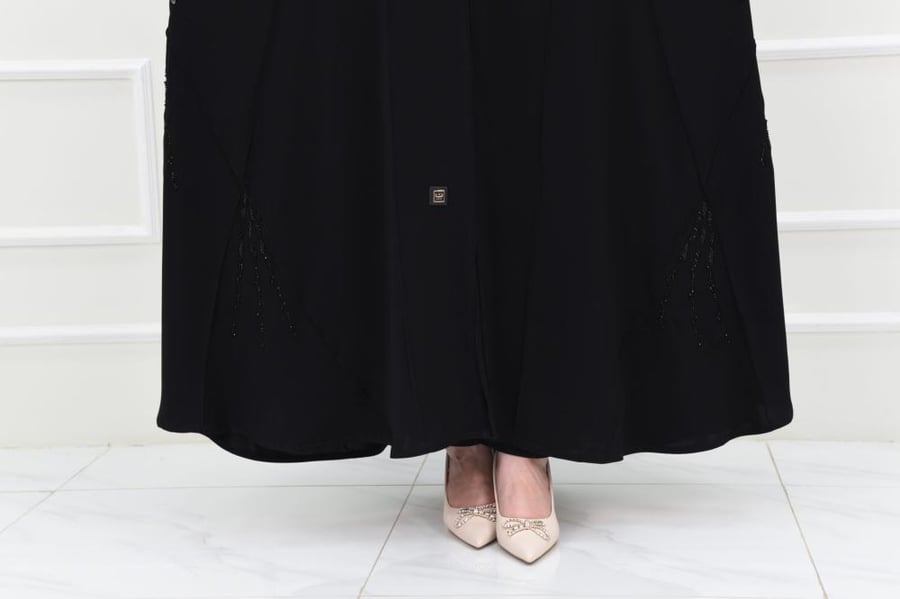 A-line abaya with enchanting embroidery