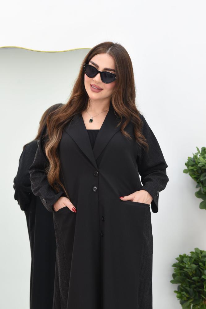 عباية كريب بنمط البليزر