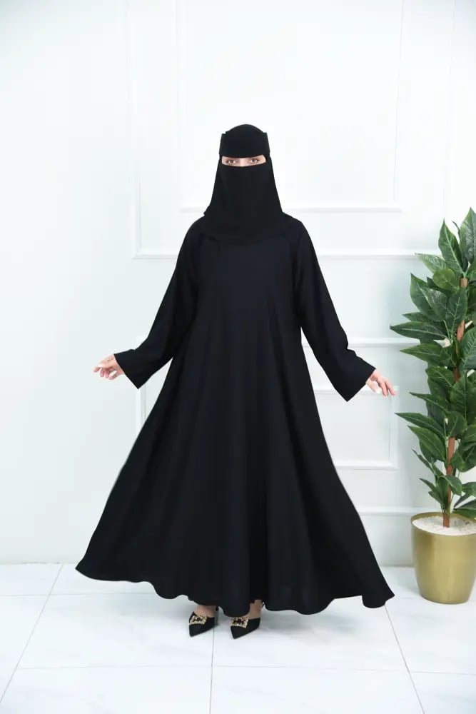 عباية سادة كلوش صيفية ناعمة