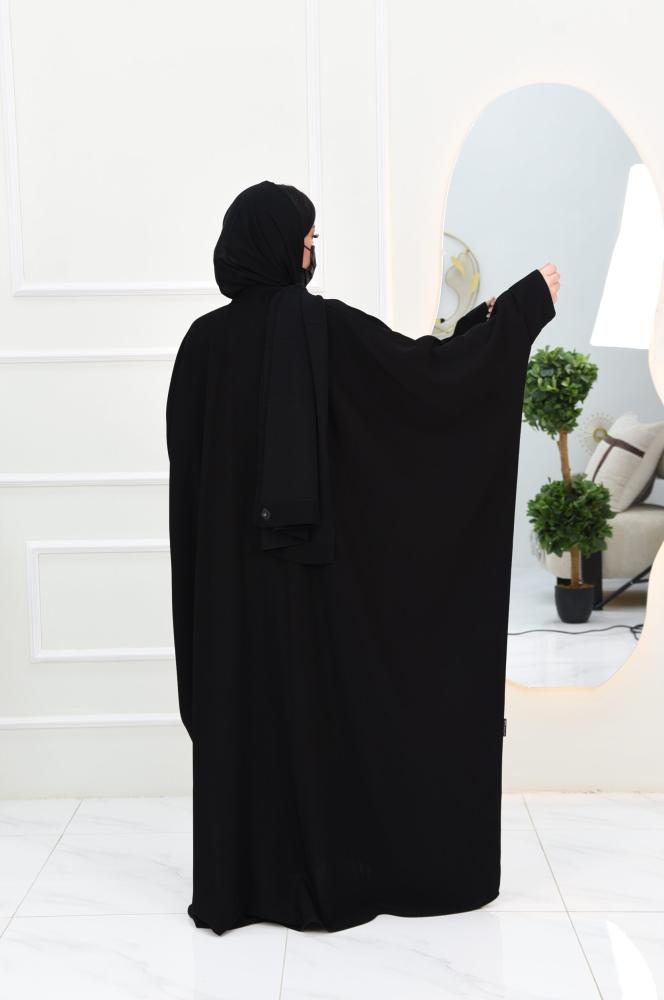 عباية بشت ساده كم مقلوب