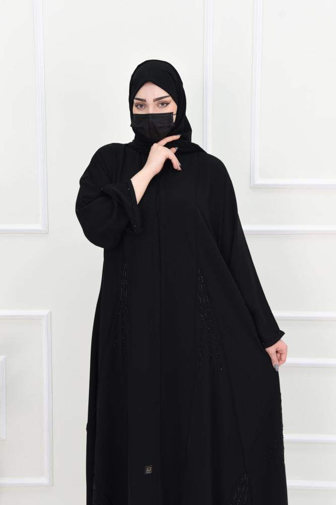 A-line abaya with enchanting embroidery