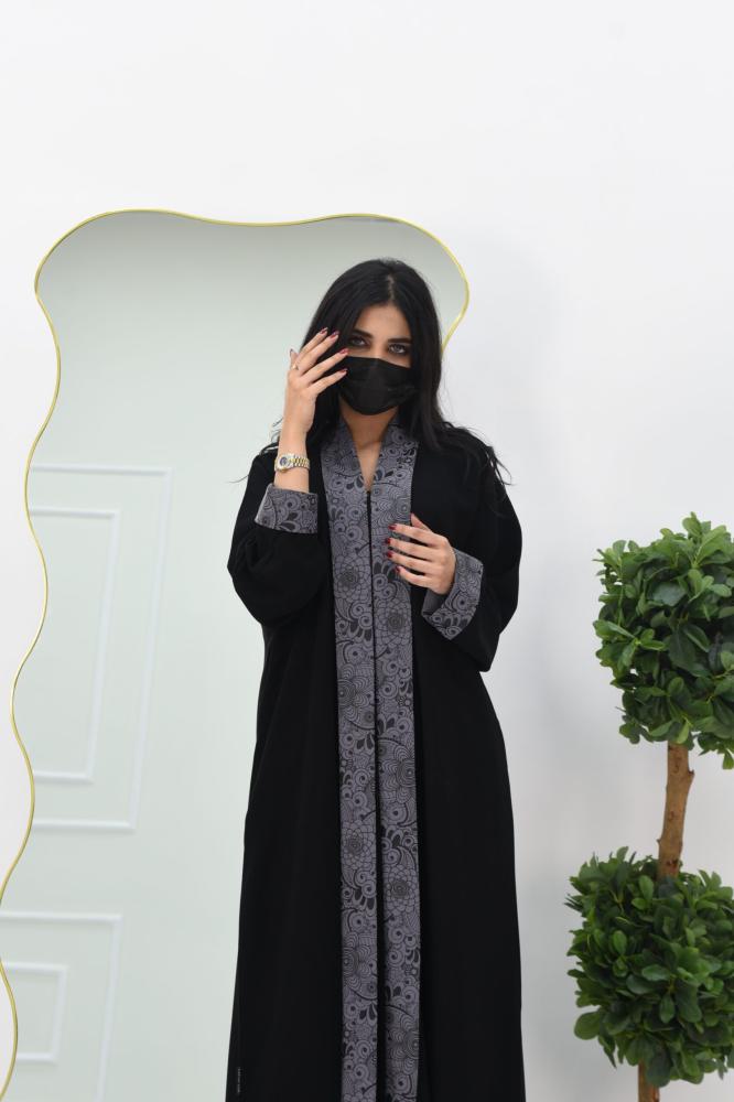 عباية كريب بباندا دبل برسمه ليزر