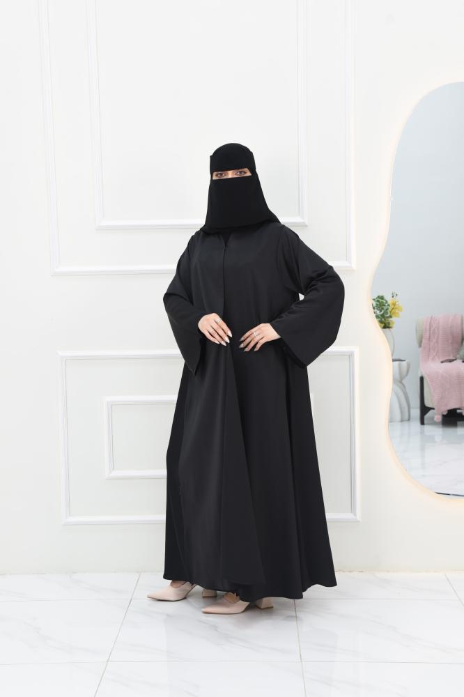 عباية سوداء سادة كم مربع