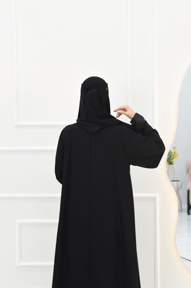 عباية كلوش كم مربع بتركيبه قماش ستان