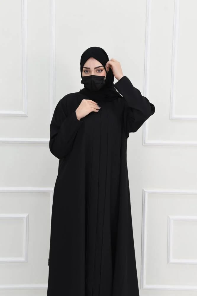 عباية كلوش كريب بثنيات
