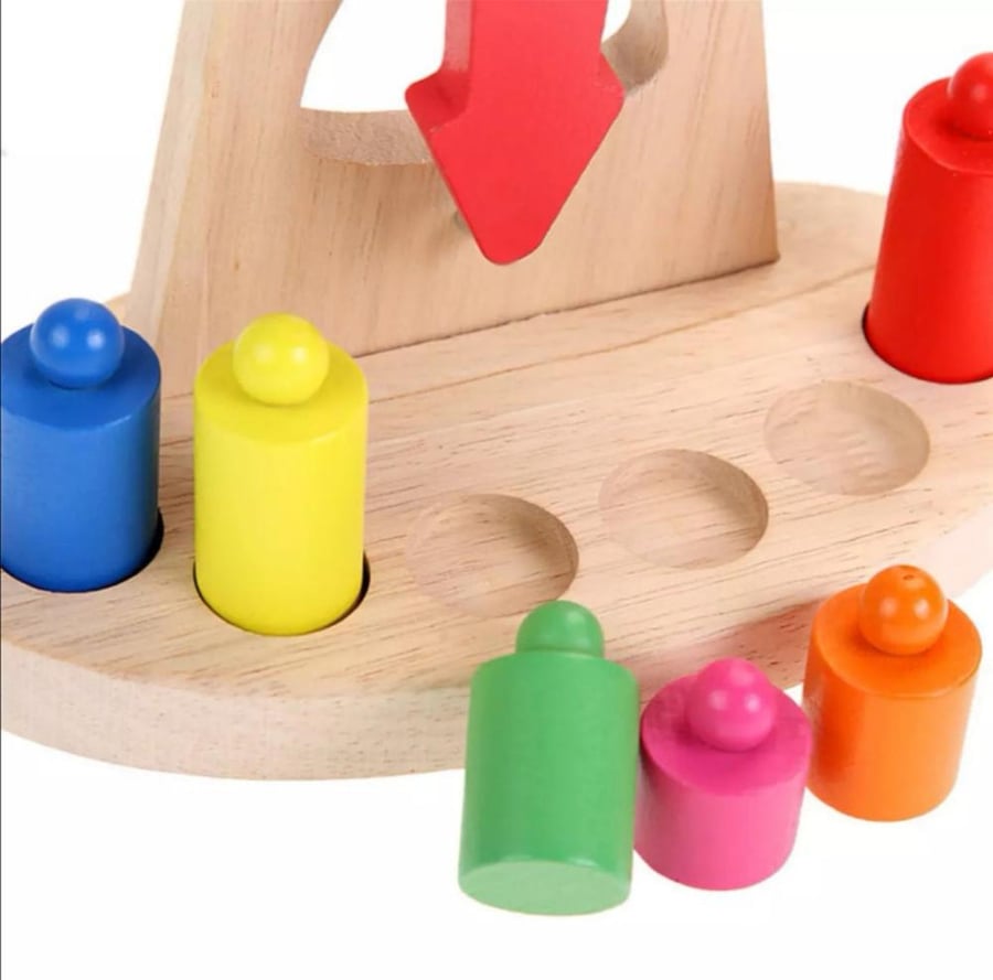 Factory Price - Wooden Balance Scale لعبة الميزان التعليمية