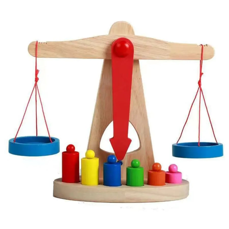 Factory Price - Wooden Balance Scale لعبة الميزان التعليمية