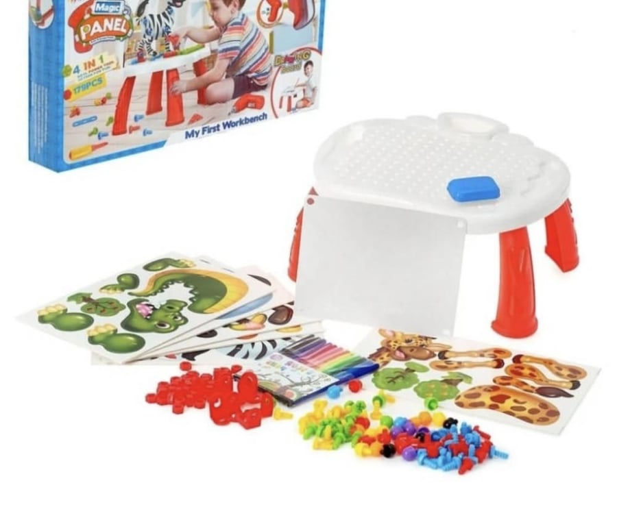 طاولة الألعاب السحرية 4 العاب في لعبة وحدة من Yi MA TOYS