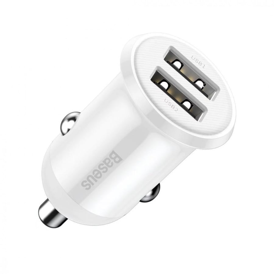 شاحن سيارة بمنفذين USB من بيسوس
