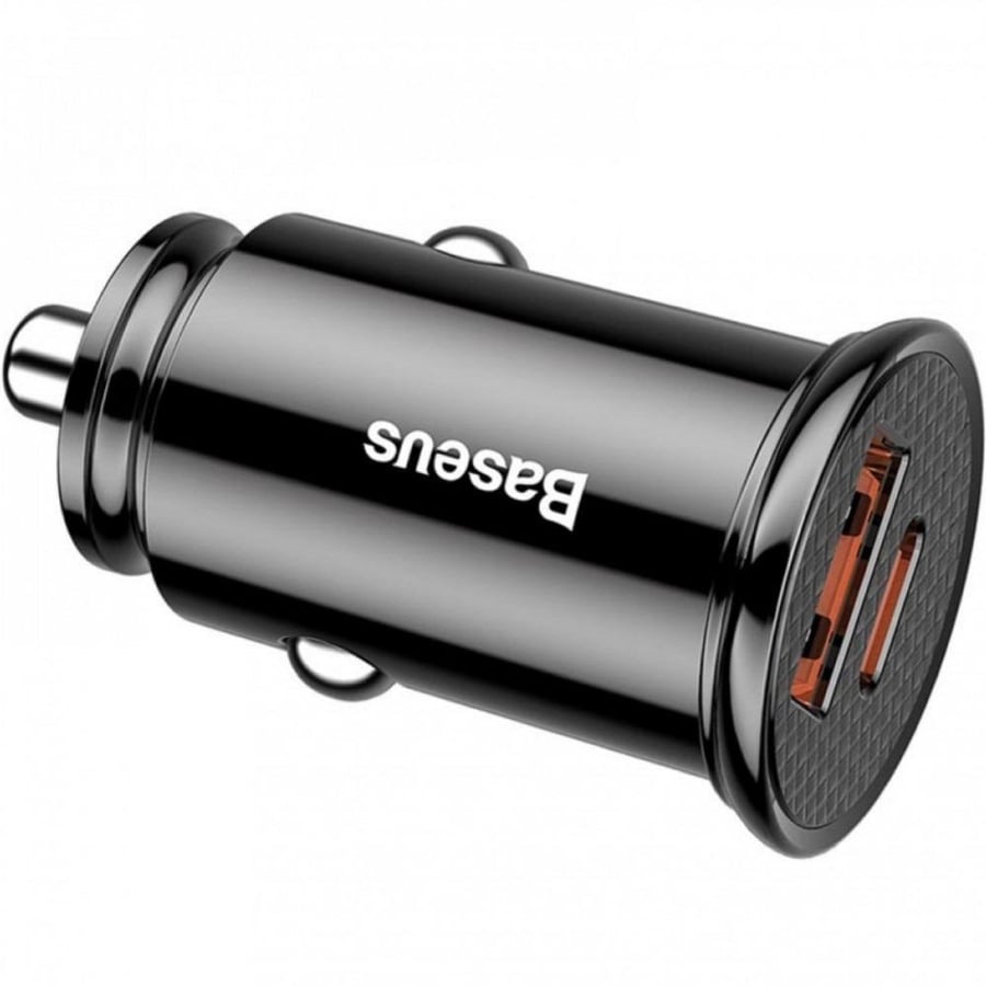 شاحن سيارة بمنفذ PD ومنفذ USB من بيسوس