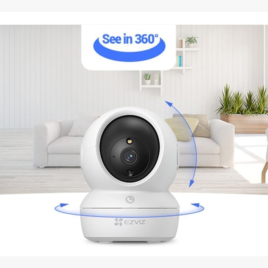 كاميرا EZVIZ H6c Pro 3K داخلية ذكية بدقة 5MP – دوران 360° وتتبع حركة