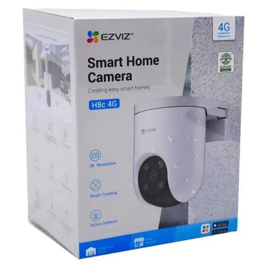 كاميرا EZVIZ H8C الذكية 4G – دوران 360° – دقة 3MP