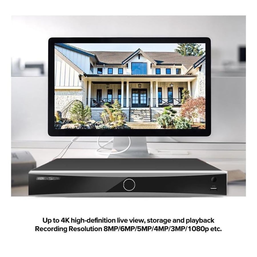 جهاز تسجيل NVR هيكفيجن 8 قنوات مع PoE موديل DS-7608NXI-K2/8P
