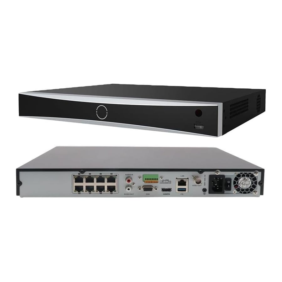 جهاز تسجيل NVR هيكفيجن 8 قنوات مع PoE موديل DS-7608NXI-K2/8P