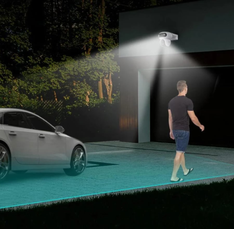 كاميرا خارجية واي فاي EZVIZ CS-HB90x/SP بدقة 4+4 ميجابكسل مع بطارية ولوح شمسي