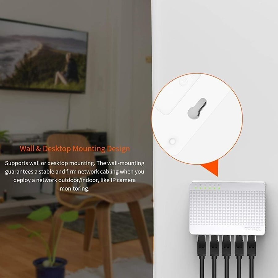 سويتش تيندا Tenda S105 – سويتش شبكي 5 منافذ