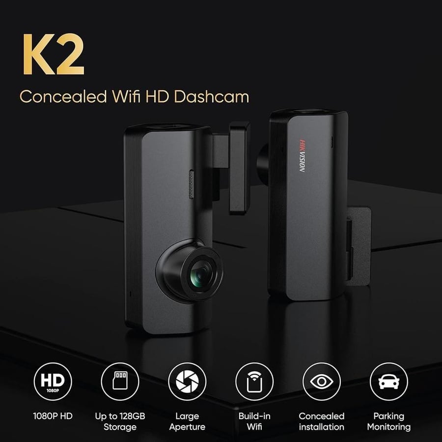كاميرا سيارة هيكفيجن AE-DC2018-K2 – داش كام Full HD واي فاي