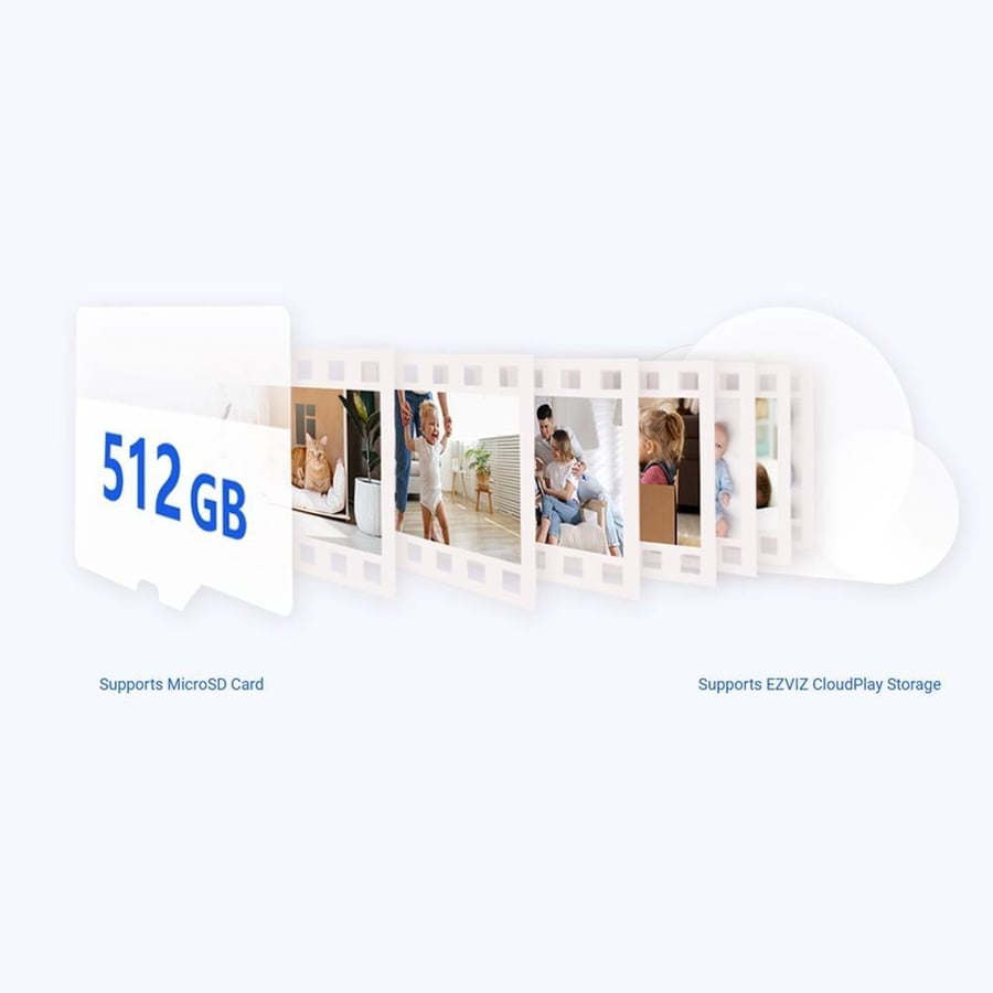 كاميرا مراقبة منزلية ذكية EZVIZ H6c Pro بدقة 4K و8 ميجابكسل مع تحريك PT