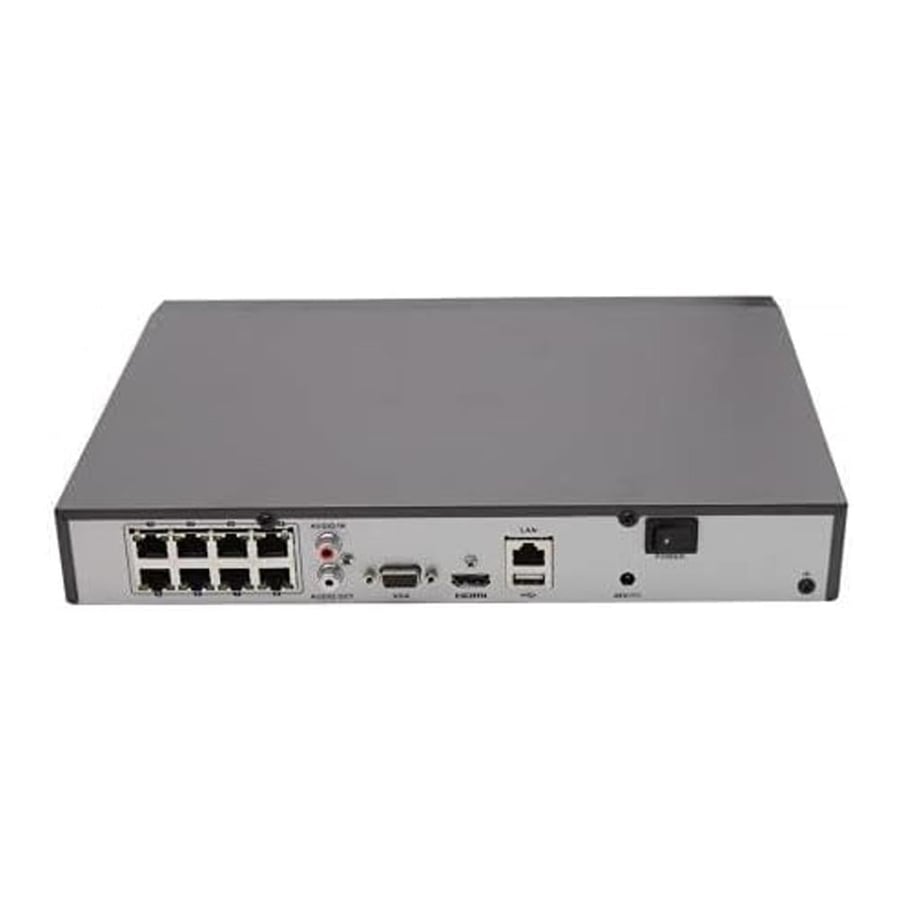 مسجل شبكة هيكفيجن DS-7608NI-K1/8P 8 قنوات بدقة 4K مع منافذ PoE