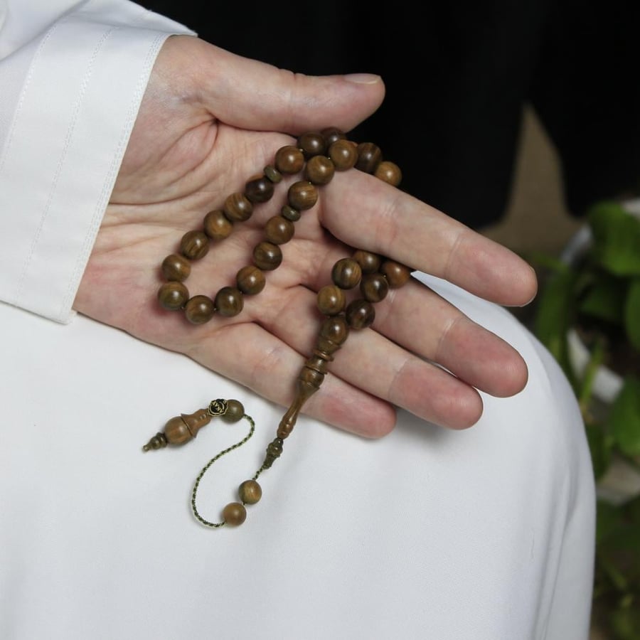 A rosary of fragrant and natural sandalwood