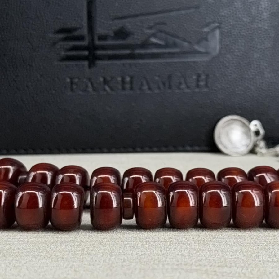 سبحة بكلايت كرزي ممزوج بني – كركوشة عملات أثرية