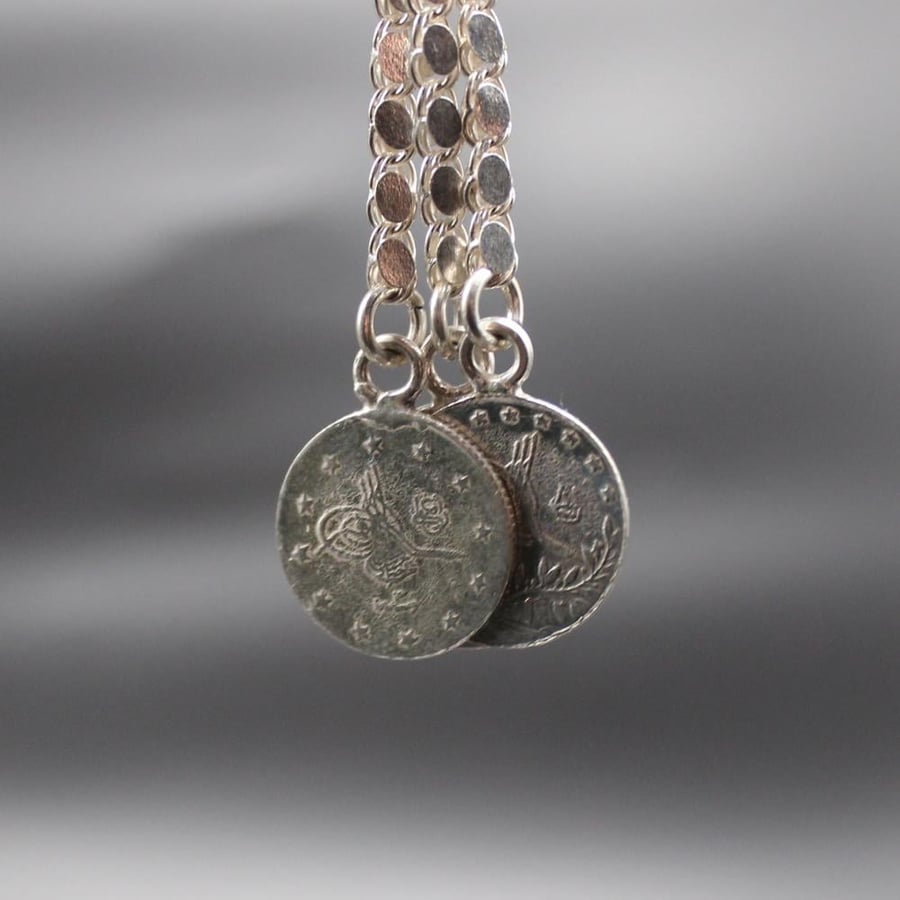 Silver Karkousha resembling antique Ottoman coins