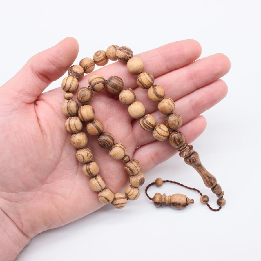 A rosary of natural oud
