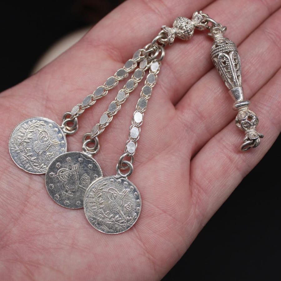 Silver Karkousha resembling antique Ottoman coins